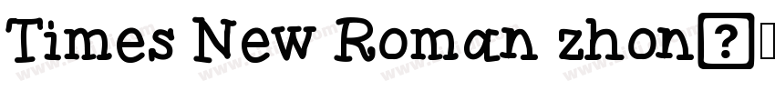 Times New Roman zhon字体转换